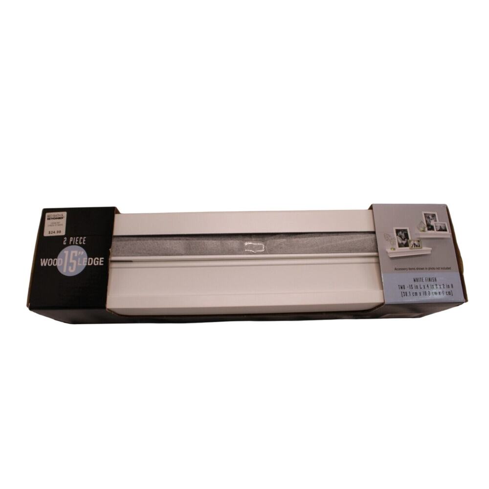 2 Pc. Wooden Shelves, White NIB!